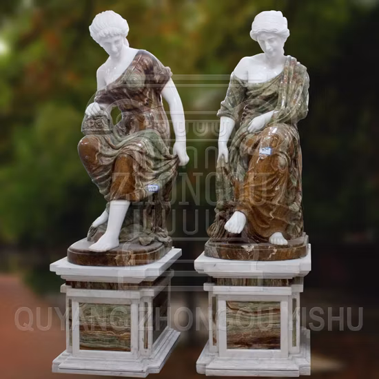 Amazing Flash 7.9" Blue Labradorite Crystal/Dragon/Swan Carved Sculpture