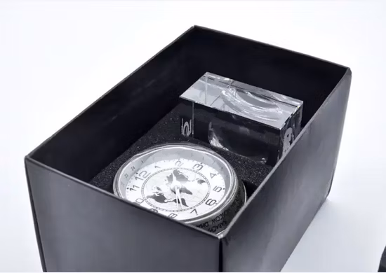 Horloge décorative de maison en cristal de Table en métal de haute qualité