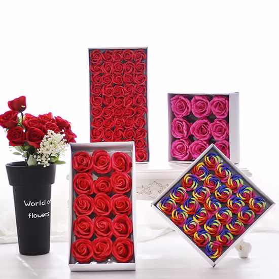 Rose de cristal colorée de haute qualité (KS06033)